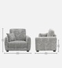 Orion Urban Maze 1 Seater Sofa In White And Black Colour