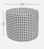  Regent Classic Houndstooth  Polyester Fabric Ottoman  In Geometric Pattern
