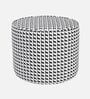  Regent Classic Houndstooth  Polyester Fabric Ottoman  In Geometric Pattern