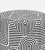  Regent Urban Maze Geometric Pattern Polyester Fabric Ottoman 