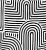  Regent Urban Maze Geometric Pattern Polyester Fabric Ottoman 