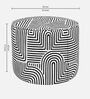  Regent Urban Maze Geometric Pattern Polyester Fabric Ottoman 