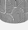  Regent Urban Maze Geometric Pattern Polyester Fabric Ottoman 