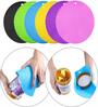 Silicon Hot Pot Mat,Trivet Mat,Multipurpose Heat Resistance Non-Slip Round Silicon Honeycomb Rubber Hot Pot Pad for Kitchen and Dinning Table Set of-2 (Multicoloured)