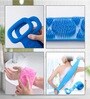 Assorted Silicone Body Back Scrubber Double Side Bathing Brush for Skin Deep Cleaning Massage