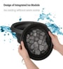 Black Silicone Collapsible Face Bowl with Built in Ice Tray