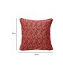 Maroon Traditional Silk 16 x 16 Inches Cushion Covers (Set of 2)