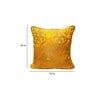 Yellow Traditional Silk 16 x 16 Inches Cushion Covers (Pack of 2)