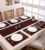 Brown Bamboo Solid13 PcsTable Linen Set