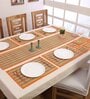 OrangeBamboo Striped 13 PcsTable Linen Set