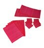 Pink Bamboo Solid13 PcsTable Linen Set