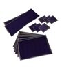 Purple Bamboo Solid13 PcsTable Linen Set
