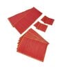 Red Bamboo Solid13 PcsTable Linen Set