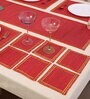 Red Bamboo Solid13 PcsTable Linen Set