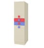 Silvana Kids 1 Door Wardrobe in White & Multi Finish