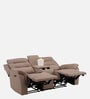 Silvana 2 Seater Motorized Recliner With Storage Console & Type-C Port Charging port In Beige Color