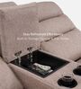 Silvana 2 Seater Motorized Recliner With Storage Console & Type-C Port Charging port In Beige Color