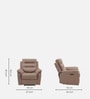 Silvana 1 Seater Motorized Recliner In Beige Color