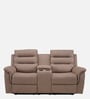 Silvana 2 Seater Motorized Recliner With Storage Console & Type-C Port Charging port In Beige Color