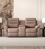 Silvana 2 Seater Motorized Recliner With Storage Console & Type-C Port Charging port In Beige Color