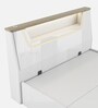 Silvarra King Size Bed With Usb Port Led Headboard & Hydraulic Storage In High Gloss White Finish