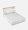 Silvarra King Size Bed With Usb Port Led Headboard & Hydraulic Storage In High Gloss White Finish
