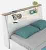 Silvarra King Size Bed With Usb Port Led Headboard & Hydraulic Storage In High Gloss White Finish