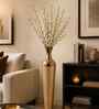Silver & Gold Metal Hammered Bottle Vase, Premium Flower Vase for HomeDecor