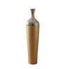 Silver & Gold Metal Hammered Bottle Vase, Premium Flower Vase for HomeDecor