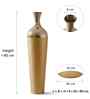 Silver & Gold Metal Hammered Bottle Vase, Premium Flower Vase for HomeDecor