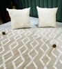 Silver   Upcycled Silk Bed Throws  Collection