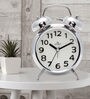 Silver Analog Alarm Clock