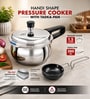Stainless Steel Induction Base Pressure Cooker with Bakelite Handle and Outer Lid, 1.5 Litre