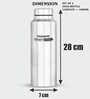 Silver 1000ml Smart Steel Stainless Steel  (Set of 2) Water Bottle