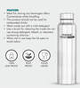 Silver 1000ml Smart Steel Stainless Steel  (Set of 2) Water Bottle