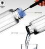 Silver 1000ml Smart Steel Stainless Steel  (Set of 2) Water Bottle