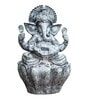 Silver 2ft Lotus Ganesha Water Fountain