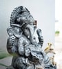 Silver 2ft Lotus Ganesha Water Fountain