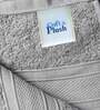 Silver Solid 500 GSM Cotton Bath Towel