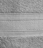 Silver Solid 500 GSM Cotton Bath Towel