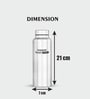Silver 700ml Smart Steel Stainless Steel Water Bottle