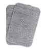 Silver Absorbent and Quick-Dry Polyester Bath Mats 30x45 cm