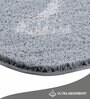 Silver Absorbent and Quick-Dry Polyester Bath Mats 30x45 cm