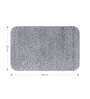 Silver Absorbent and Quick-Dry Polyester Bath Mats 30x45 cm