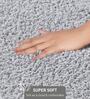 Silver Absorbent and Quick-Dry Polyester Bath Mats 38x58 cm