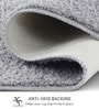 Silver Absorbent and Quick-Dry Polyester Bath Mats 38x58 cm