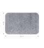 Silver Absorbent and Quick-Dry Polyester Bath Mats 40x60 cm