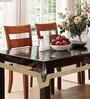 Silver Abstract 1 Pc PVC 6 Seater Embellished Dining Table Cover