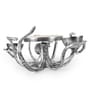 Silver Aluminium & Marble 8 Inch Appetizer Platters