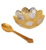 Silver Aluminium Bowl with Spoon